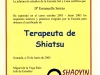 Diploma shiatsu shaoyin 2005